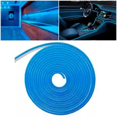 GENERICO - Cinta Led 5MTS 12v Flexible Largo Azul