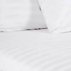 COBITEX HOME - Fundas De Almohada 300 hilos Lisas Blancas satinadas Queen 100% Algodón