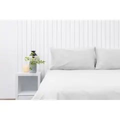 COBITEX HOME - Fundas De Almohada 400 hilos Lisas Blancas King 100% Algodón