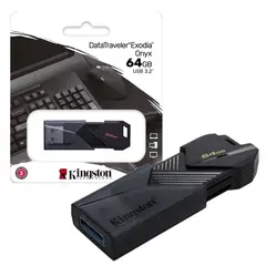 KINGSTON - Usb Exodia Onyx 64Gb Negro 100Mb/S