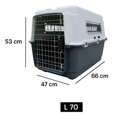 GENERICO - KENNEL TRANSPORTADOR L70 JAULA PARA MASCOTAS