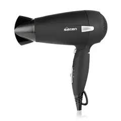 Siegen - Secador Siegen SG-3012 Negro con Mango Plegable 1700W