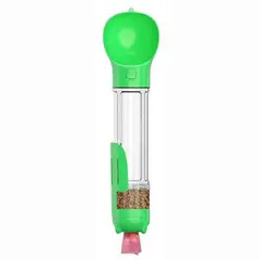 GENERICO - Bebedero portatil 4 en 1 Dispensador Multifuncional 500 ml- Verde