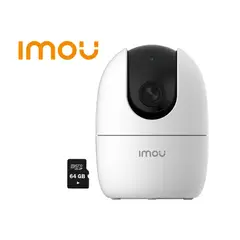 IMOU - Cámara Vigilancia RANGER 2 Gira 360º 4MP Wi-Fi + Micro SD 64GB