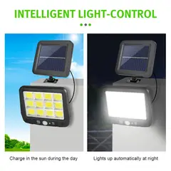 OEM - Reflector Luz LED Solar de Autocarga Sensor de Movimiento con Cable