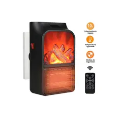 GENERICO - Mini Calefactor Chimenea 1000W Eléctrico Portátil