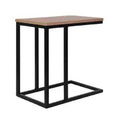 ZIYAZ - Escritorio Auxiliar Tipo C 50x30x45 ROVERE  B NEGRO