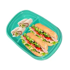 RUBBERMAID - 10 Recipientes con Divisiones 887ml 2139162
