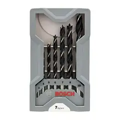 BOSCH - Set 07 Pzas Brocas Para Madera 3/4/5/6/7/8/10mm