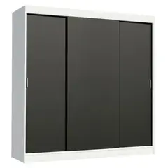 MADESA - Ropero Reno 3 Puertas Corredizas 4 Cajones
