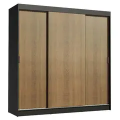 MADESA - Ropero Reno 3 Puertas Corredizas 4 Cajones