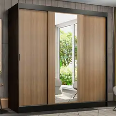 MADESA - Ropero Reno 3 Puertas Corredizas 1 Espejo
