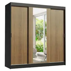 MADESA - Ropero Reno 3 Puertas Corredizas 1 Espejo