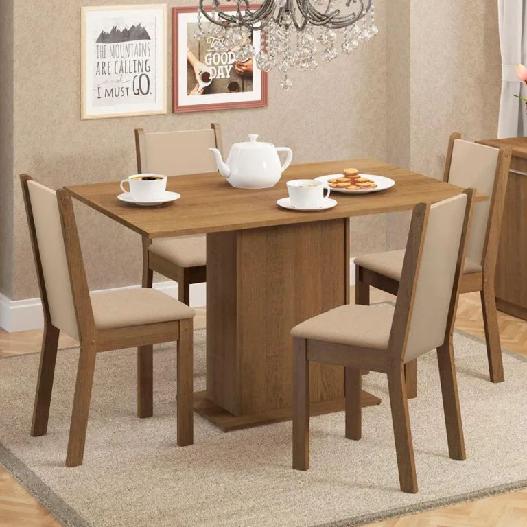 Juego de Comedor Talita con 4 Sillas