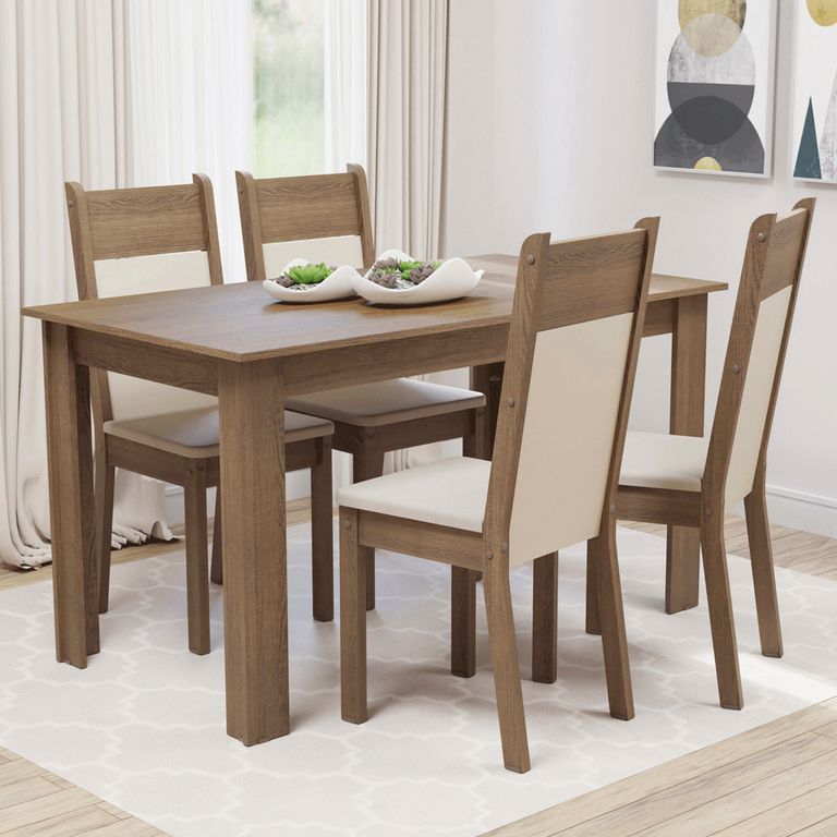 Juego de Comedor Cali con 4 Sillas