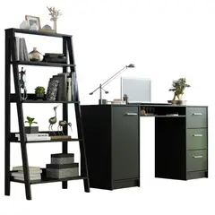 MADESA - Escritorio de Oficina Alaska + Mueble Estante Librero