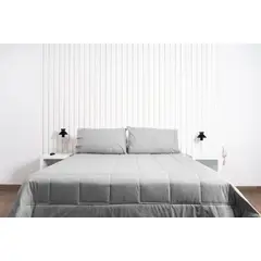 COBITEX HOME - Plumón gris hipoalergénico 1 plz cobitex 100% algodón