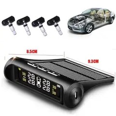GENERICO - Kit de Medición de Presión Llantas TPMS para Automóvil Solar