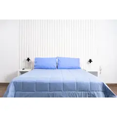 COBITEX HOME - Plumón azul cielo hipoalergénico 1 plz cobitex 100 algodón