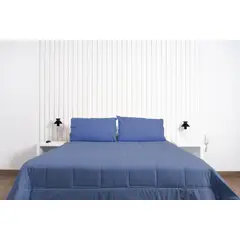 COBITEX HOME - Plumón azul acero hipoalergénico 1 plz cobitex 100 algodón