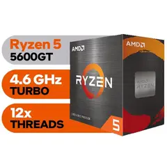 AMD - Procesador Ryzen 5 5600GT, 3.50 / 4.40 GHz, 32MB L3