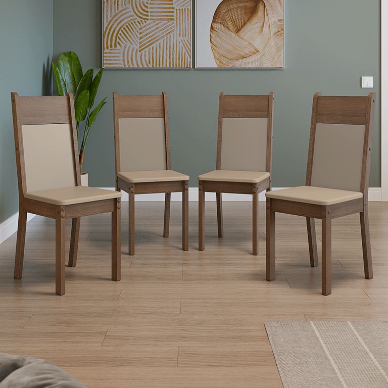 Set de 4 Sillas de Comedor 4280