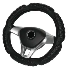 GENERICO - Cubre Volante de Auto Acolchado Ergonomico Negro