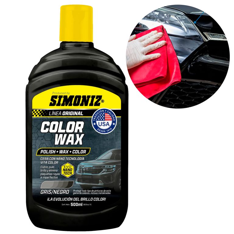 Cera Simoniz Liquida 500ml 3en1 Tecnologia EVO NANO Color Negro