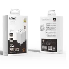 LDNIO - Cargador De 30w IPhone 13, 13 Pro, 13 Pro Max + Cable de 1mt