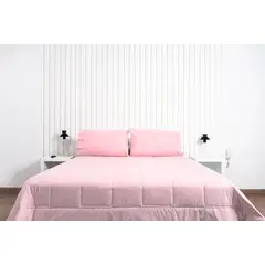 COBITEX HOME - Plumón rosado hipoalergénico King cobitex 100 algodón.