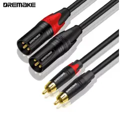 VENTION - Cable RCA - Dual Xlr Macho Canon DJ Audio PLUG 1m