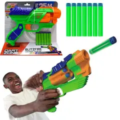 DART ZONE - Lanzador de Dardos Blitzfire Tiro Rápido Blaster x1