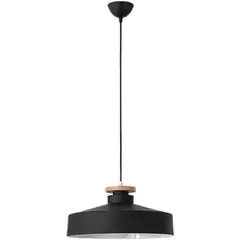 GENERICO - Lámpara colgante estilo nordico negro e27
