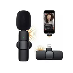 GENERICO - MICROFONO SOLAPERO INALAMBRICO MICRO PECHERO PARA CELULAR IPHONE