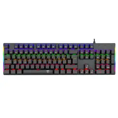 T DAGGER - Teclado Mecánico T-Dagger T-TGK310-Rd-Sp Naxos Negro Red switch