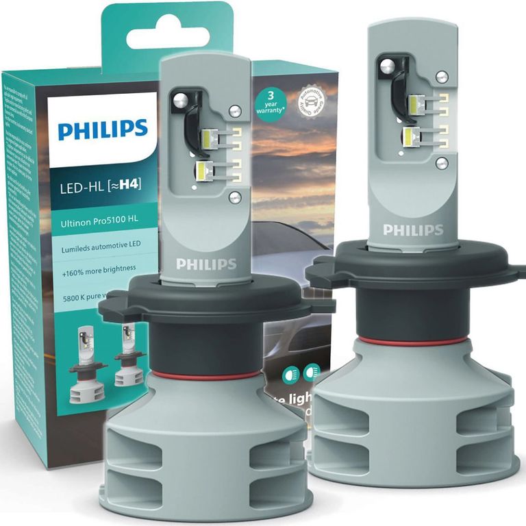 Foco Led H4 Philips Ultinon Pro5100 12V 24V