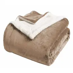 GENERICO - FRAZADA MANTA SHERPA DOBLE CARA 2.0 PLAZAS