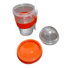 GENERICO - Vaso para Yogurt y Cereal ROJO