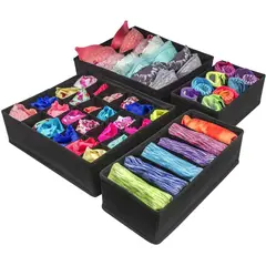 GENERICO - Set Organizador de Ropa Interior - Negro