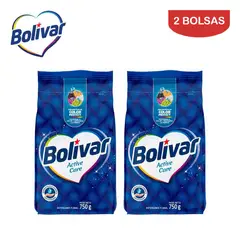 BOLIVAR - Detergente en polvo 750gr floral Active Care Pack°2