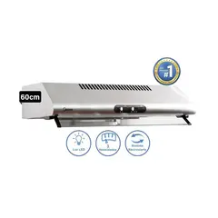 Midea - Campana Extractora Midea 3 Vel. MJUD24S6AS 60cm