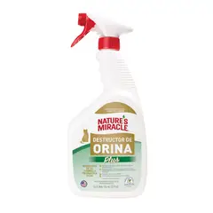 NATURES MIRACLE - Nature's Miracle Destructor de orina Plus para gatos 946 ml
