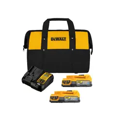 DEWALT - Kit 2 Baterías 1.7 Ah 20V Max POWERSTACK y Cargador DCBP034E2