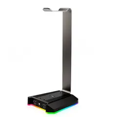 VSG - Soporte Para Audífono Aluminio Atlas Hub USB iluminación RGB