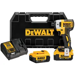 DEWALT - Kit Atornillador de Impacto 1/4'' 20V Xr Brushless DCF887M2