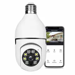 GENERICO - Camara de Seguridad tipo Foco con WIFI de 360° Videocamara