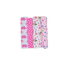 AIMAMA - Mantas Niña Rosado Mariposas y Elefantes