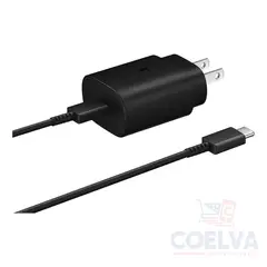 SAMSUNG - Cargador de Pared de Carga Súper Rápida USB-C de 25 W - Negro