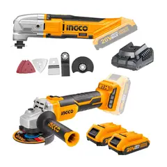 INGCO TOOLS - COMBO INGCO 20V AMOLADORA BRUSHLESS HERRAMIENTA MULTIFUNCIONAL