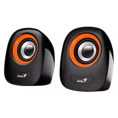 GENIUS - Parlante 2.0 USB SP-Q160 6W Naranja Con Control de volumen